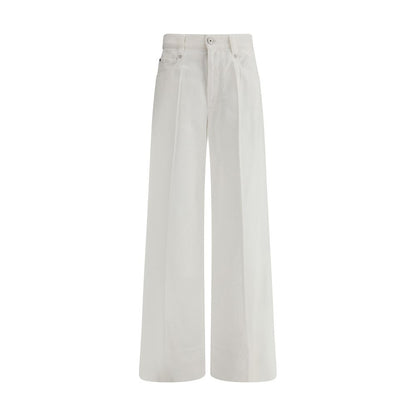 Brunello Cucinelli White Cotton Jeans Denim