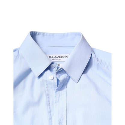Dolce & Gabbana Light Blue Cotton MARTINI Formal Dress Shirt