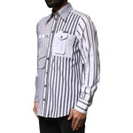 Dolce & Gabbana Multicolor Striped Button Down Casual Shirt TSH86351-37