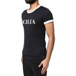 Dolce & Gabbana Black Sicilia Crew Neck Short Sleeve T-shirt TSH83364-44