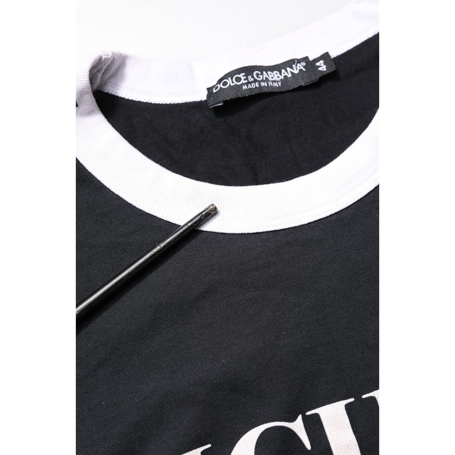 Dolce & Gabbana Black Sicilia Crew Neck Short Sleeve T-shirt TSH83364-44