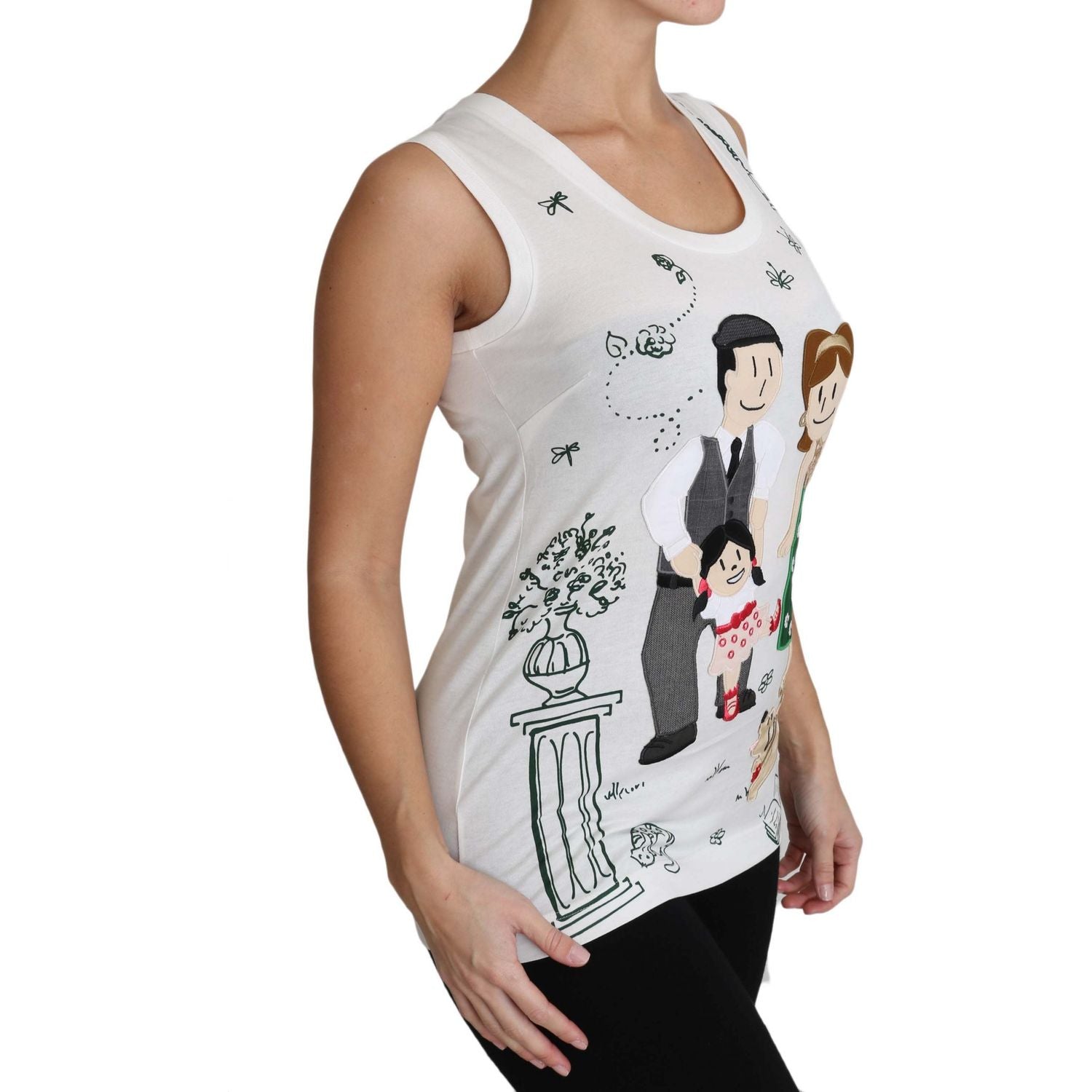 优雅白色无袖棉丝衬衫