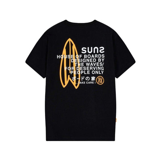 Suns Black Cotton T-Shirt SU-15059-S