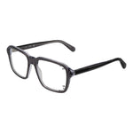 Guess Gray Women Glasses Frame, full-rim square style, grey plastic material, lens width 54mm, frame width 140mm, spring hinge, branded case included.