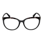 Guess Gray Women Glasses Frame, full-rim plastic round glasses in grey, with spring hinge and demo lenses, size 53-17-140.