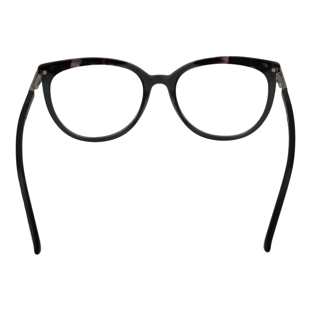 Guess Gray Women Glasses Frame in full-rim style, grey color with plastic round frame. Size 53-17-140, includes branded case.