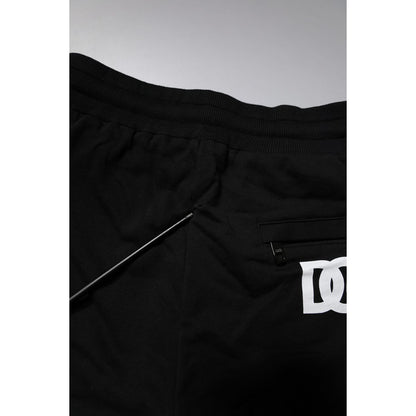Dolce & Gabbana Black Cotton Jogger Sweatpants Pants