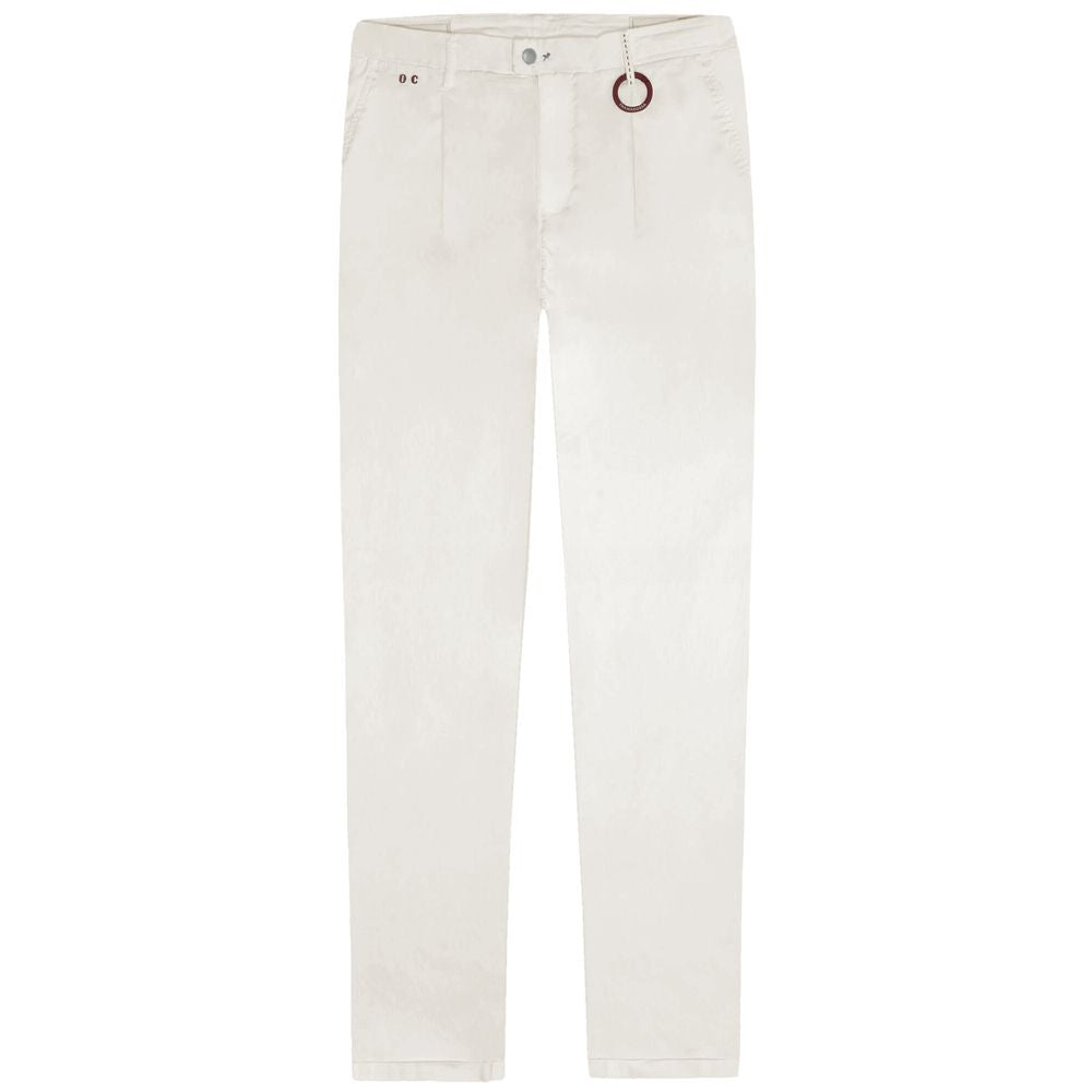 Tramarossa White Cotton Men Jeans
