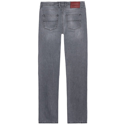 Tramarossa Gray Cotton Jeans & Pant TR-15021-W30