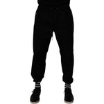 Dolce & Gabbana Black Cotton Men Jogger Sweatpants Pants PAN76003-52