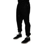 Dolce & Gabbana Black Cotton Men Jogger Sweatpants Pants PAN76003-52