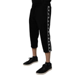 Dolce & Gabbana Black Cotton Blend Cropped Sweatpants Pants PAN76004-50
