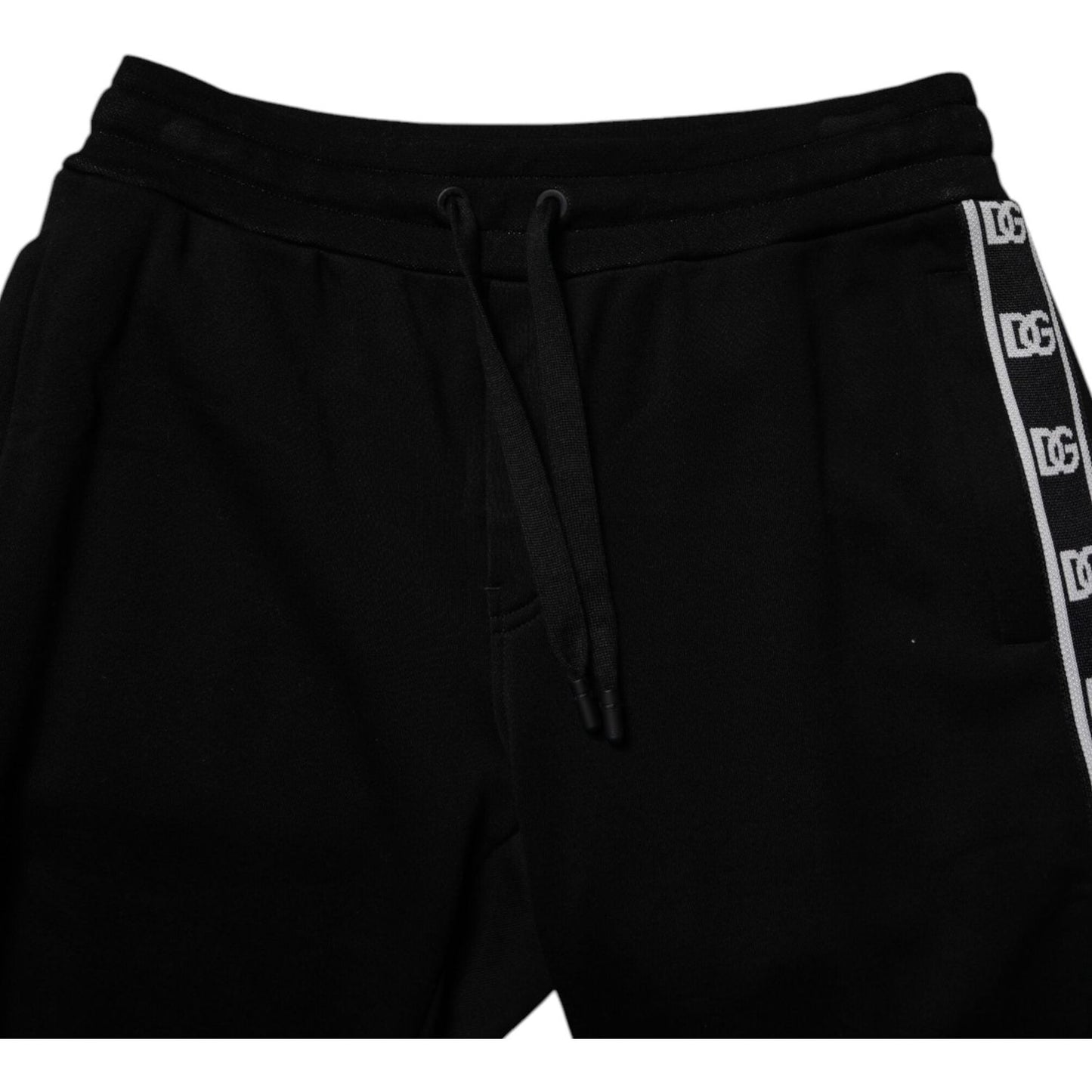 Dolce & Gabbana Black Cotton Blend Cropped Sweatpants Pants PAN76004-50