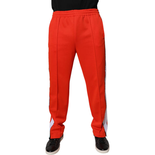 MSGM Red White Mid Waist Men Jogger Sweatpants Pants PAN76053-50