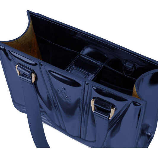 Ferrari Blue Leather Handbag FE-14947