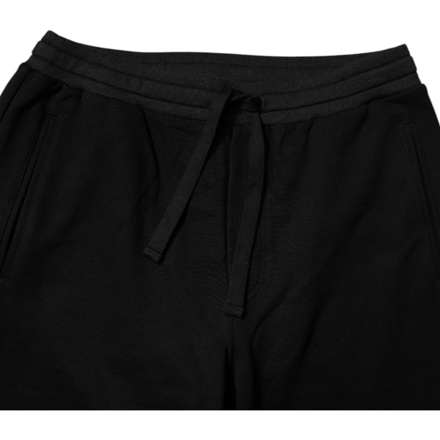 Dolce & Gabbana Black Logo Men Jogger Cotton Sweatpants Pants PAN76129-48