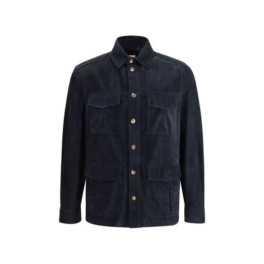 Brunello Cucinelli Suede leather shirt Jacket BR-MPCLN2035C6536-M