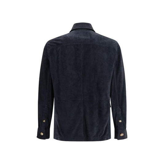 Brunello Cucinelli Suede leather shirt Jacket BR-MPCLN2035C6536-M
