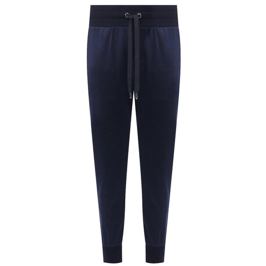 Dolce & Gabbana Blue Silk Pant