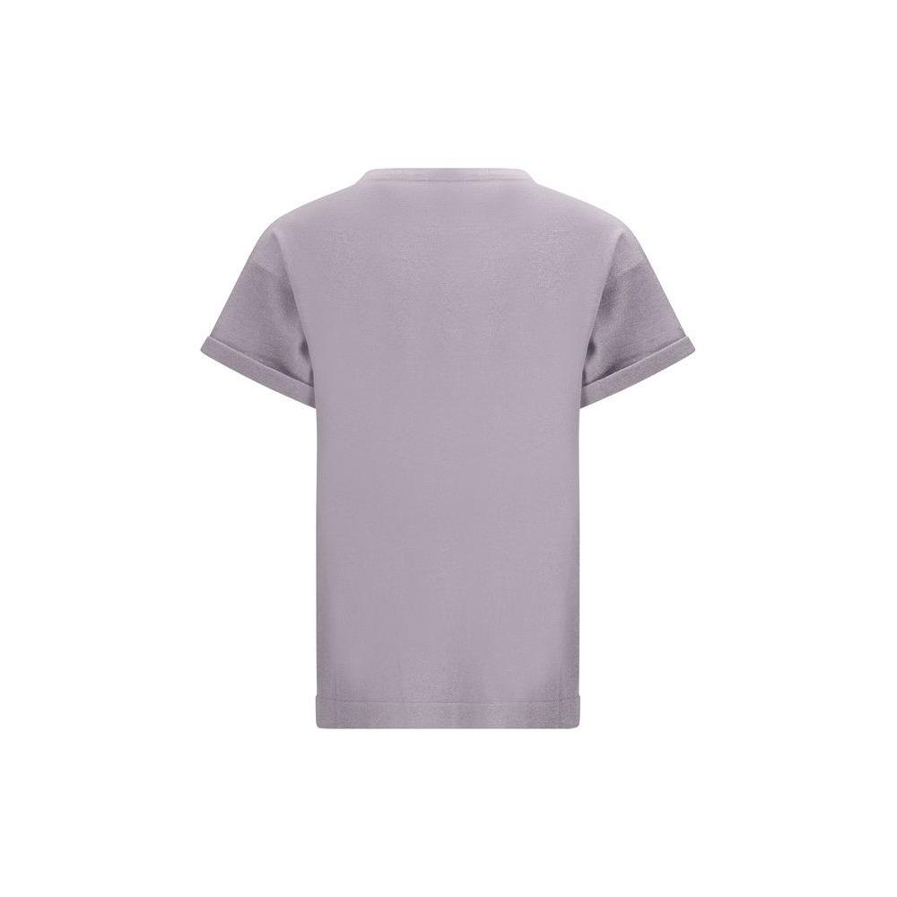 Brunello Cucinelli cashmere glitter T-shirt BR-M41810000C9101-XXL