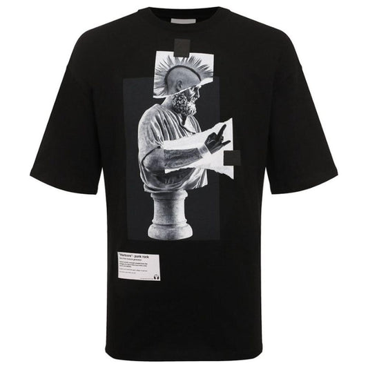 Diego Venturino Black Cotton T-Shirt DI-15131-XL