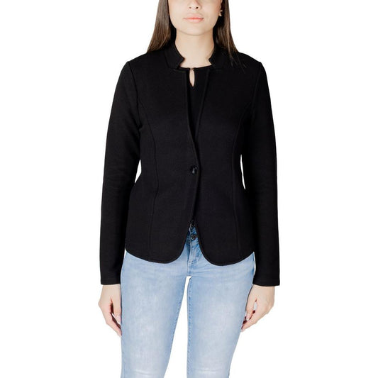 Street One Black Cotton Suits & Blazer