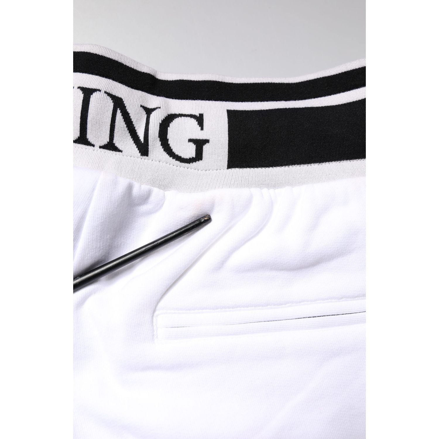 Dolce & Gabbana White King Cotton Bermuda Sweatshorts Shorts