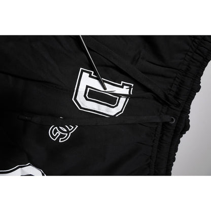 Dolce & Gabbana Black Logo Cotton Bermuda Sweatshorts Shorts