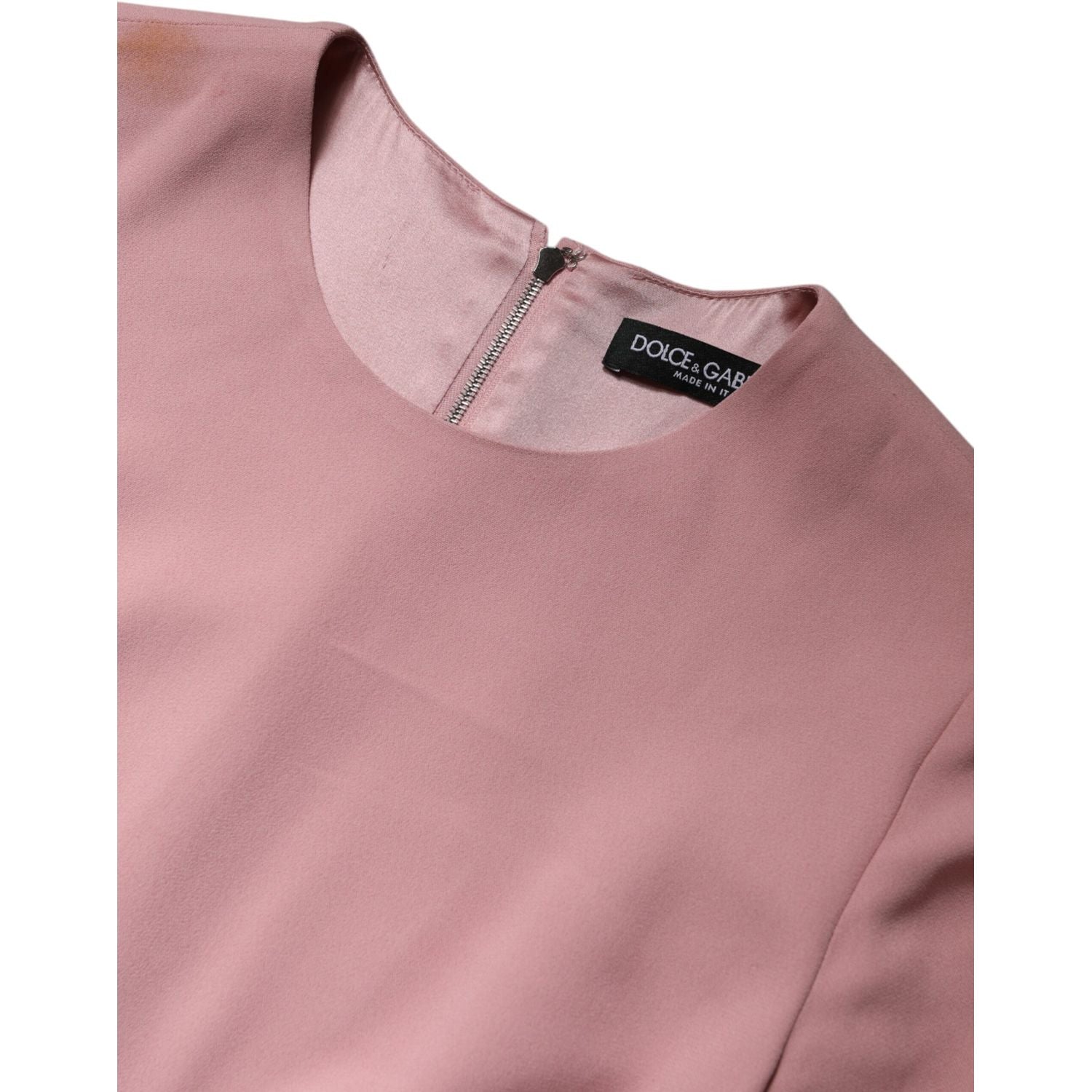 Dolce & Gabbana Pink A-line Flare Viscose 3/4 Sleeves Dress