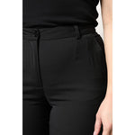 Dolce & Gabbana Black Polyester High Waist Slim Pants PAN75969-40