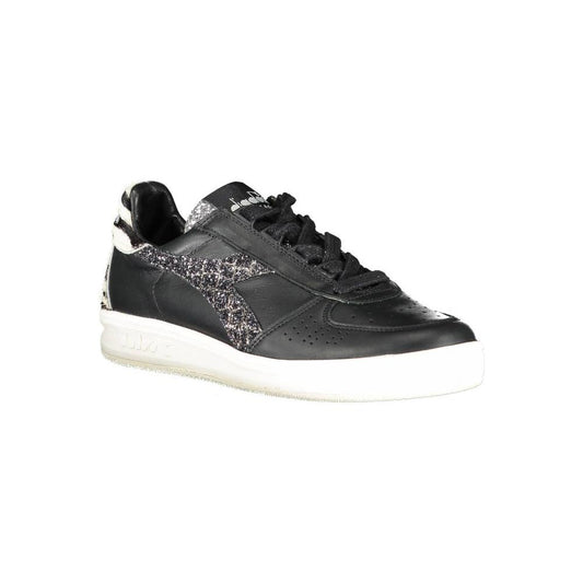Diadora Black Leather Womens Sneaker Diadora Dark Slate Gray