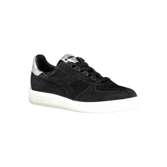 Diadora Black Leather Women Sneaker Diadora Beige