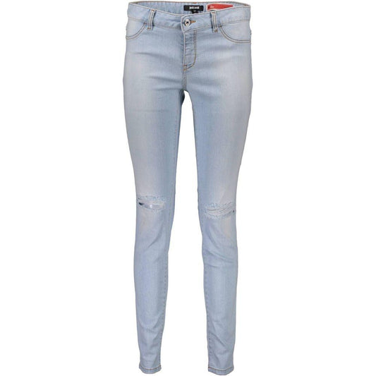 Just Cavalli Light Blue Cotton Women Jeans JU-3070-W25