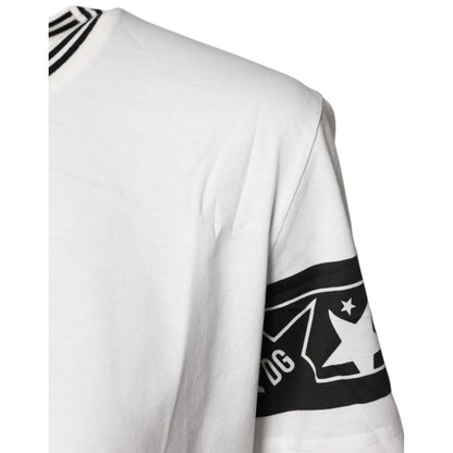 Dolce & Gabbana White #DGMillennials Cotton Crewneck T-shirt