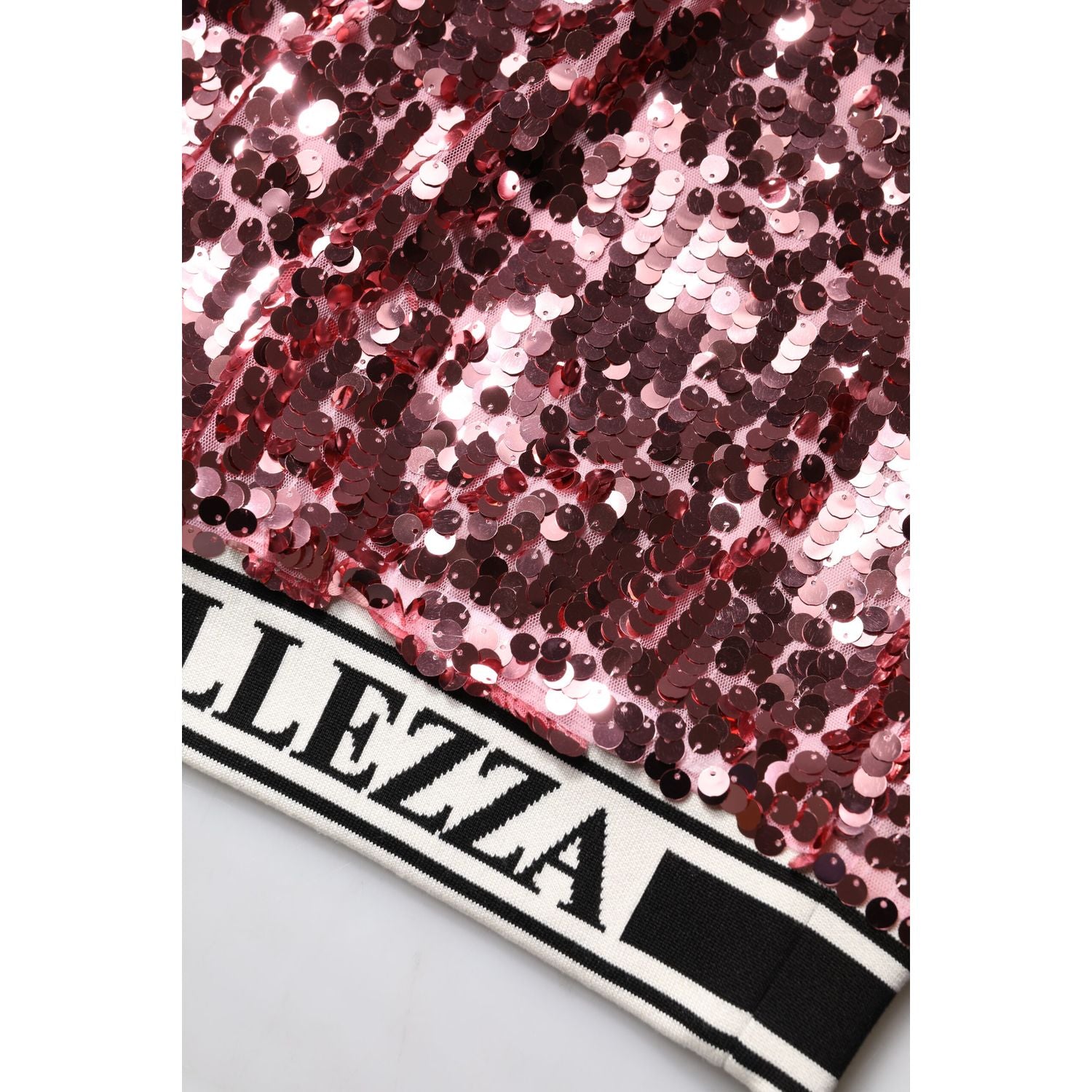 Dolce & Gabbana Pink DG Queen Sequin Pullover Sweater