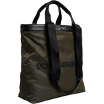Dolce & Gabbana Military Green Nylon Shoulder Strap Tote Bag BAG4339