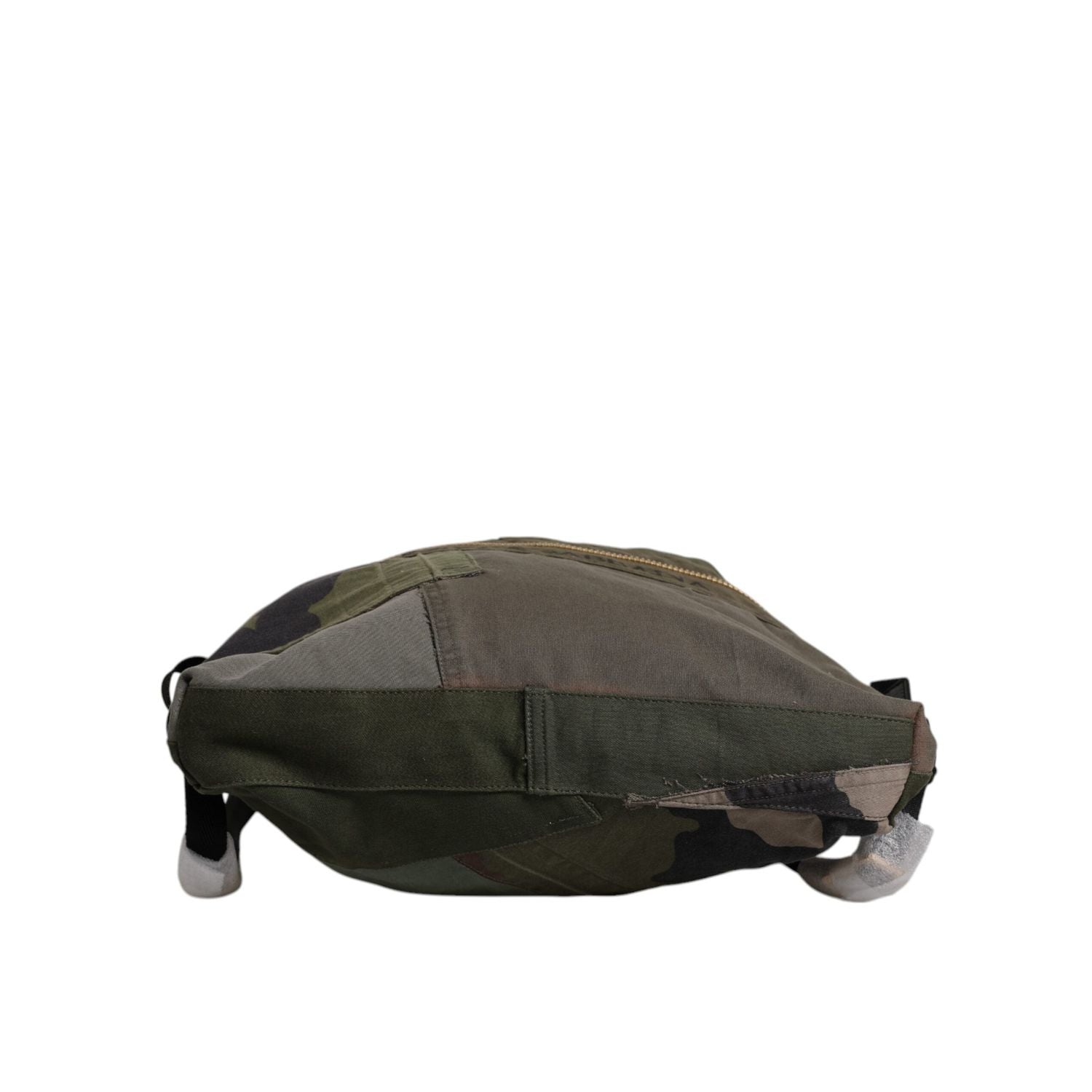 Dolce & Gabbana Military Green Patchwork Rucksack Backpack Bag