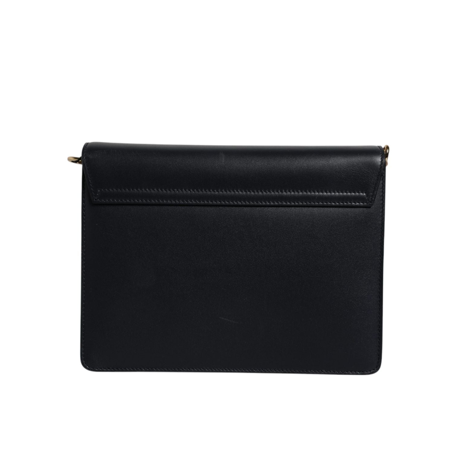 Dolce & Gabbana Black Calfskin Leather Shoulder Strap Bag
