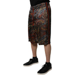 Dolce & Gabbana Multicolor Marble Print Trouser Bermuda Shorts PAN75238-48