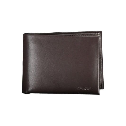 Calvin Klein Brown Leather Men Wallet