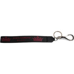 Dolce & Gabbana Black Nylon Logo DG Crown Men's Holder Keychain Keyring