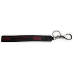 Dolce & Gabbana Black Nylon Logo DG Crown Men's Holder Keychain Keyring
