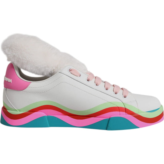 Dolce & Gabbana Multicolor Low Top Trainers Sneakers Shoes LA12552-34