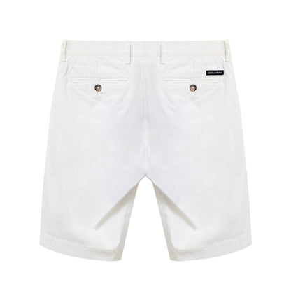 Dolce & Gabbana White Cotton Bermuda