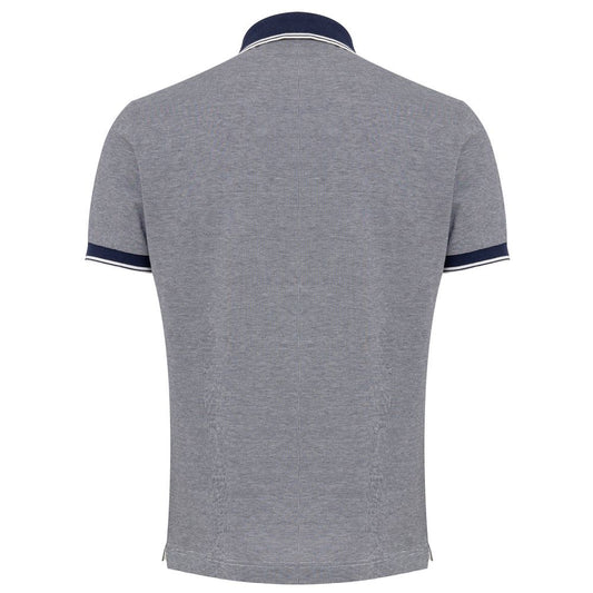 Canali Blue Cotton Polo Shirt CA-8520673-IT50 | L