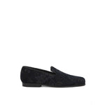 Etro Blue Leather Slip-On Loafer ET-7402673-EU40/US7