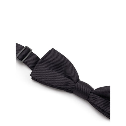 Dolce & Gabbana Black Silk Bowty