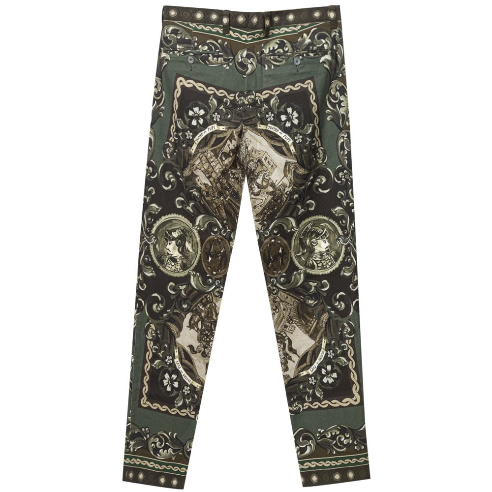 Dolce & Gabbana Green Cotton Pant