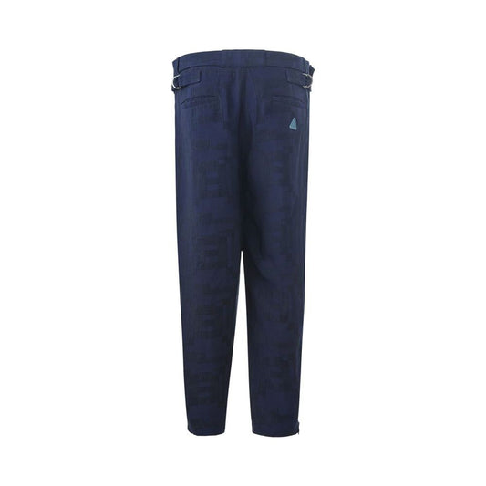 Emporio Armani Blue Linen Pant EM-1483673-IT52 | XL