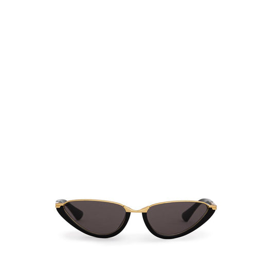 Bottega Veneta Black Haircalf Sunglasses